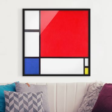 Framed poster - Piet Mondrian - Composition With Red Blue Yellow