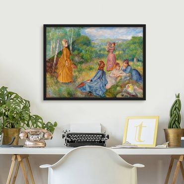 Framed poster - Auguste Renoir - Young Ladies Playing Badminton