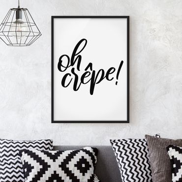 Framed poster - Oh Crêpe!