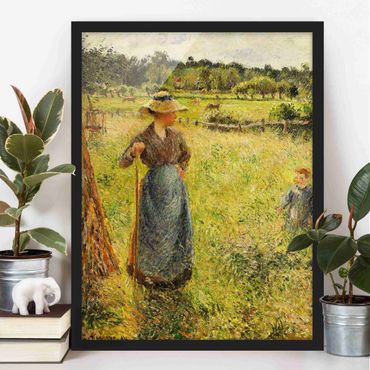 Framed poster - Camille Pissarro - The Haymaker