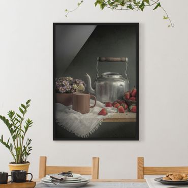 Framed poster - Still Life with Strawberries