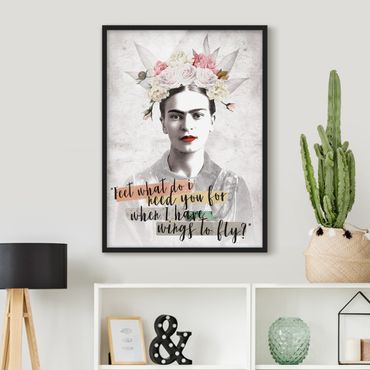 Framed poster - Frida Kahlo - Quote