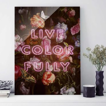 Glass print - Live Colour Fully