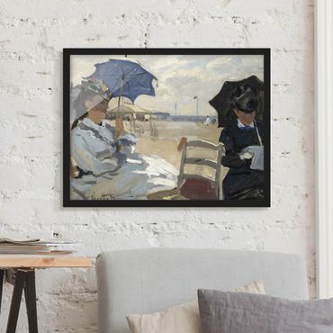 Framed poster - Claude Monet - At The Beach Of Trouville