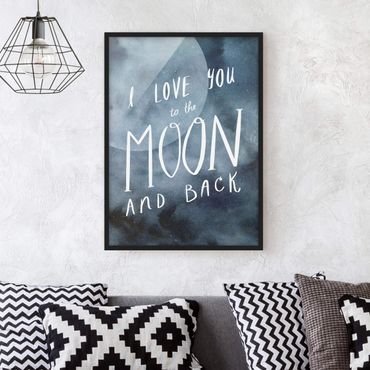 Framed poster - Heavenly Love - Moon