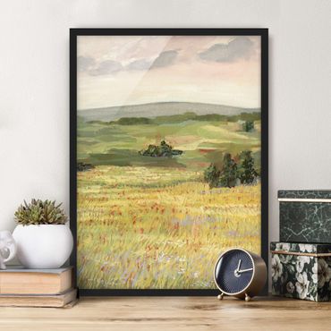 Framed poster - Meadow In The Morning I