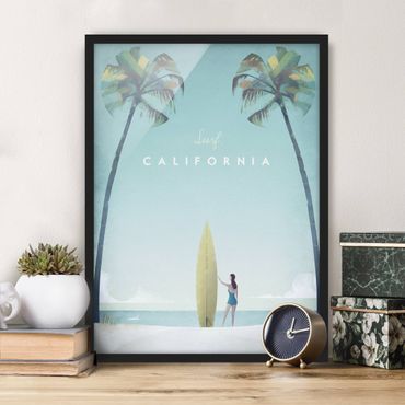 Framed poster - Travel Poster - California