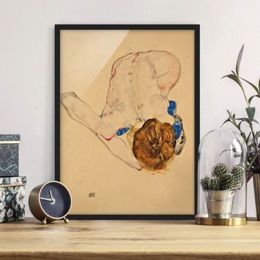 Framed poster - Egon Schiele - Forward Flexed Act
