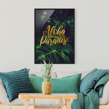 Framed poster - Jungle - Aloha Paradise
