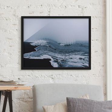 Framed poster - Geometry Meets Wave