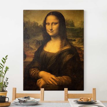 Canvas print gold - Leonardo da Vinci - Mona Lisa