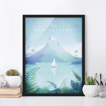 Framed poster - Travel Poster - New Zealand
