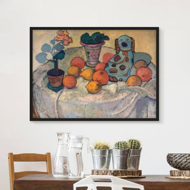 Framed poster - Paula Modersohn-Becker - Still Life With Oranges And Stoneware Dog