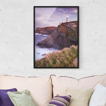 Framed poster - Cliffs And Lighthouse