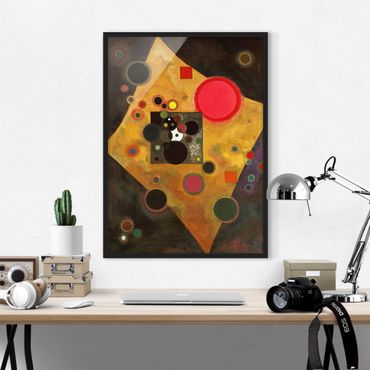 Framed poster - Wassily Kandinsky - Accent in Pink