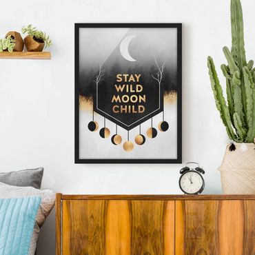 Framed poster - Stay Wild Moon Child