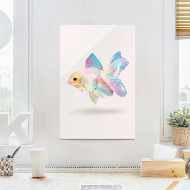 Glass print - Fish In Pastel
