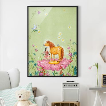 Framed poster - The Magic Pony On The Flower