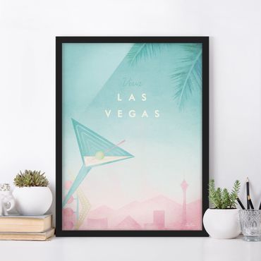 Framed poster - Travel Poster - Viva Las Vegas