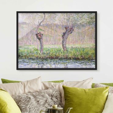 Framed poster - Claude Monet - Willow Trees Spring