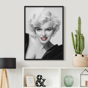 Framed poster - Marilyn On Sofa