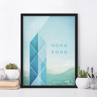 Framed poster - Travel Poster - Hong Kong