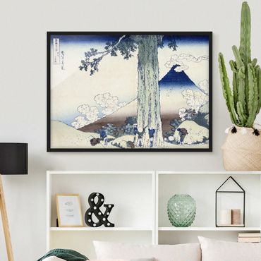Framed poster - Katsushika Hokusai - Mishima Pass In Kai Province