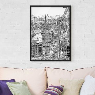 Framed poster - City Study - London Eye