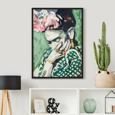 Framed poster - Frida Kahlo - Collage No.3