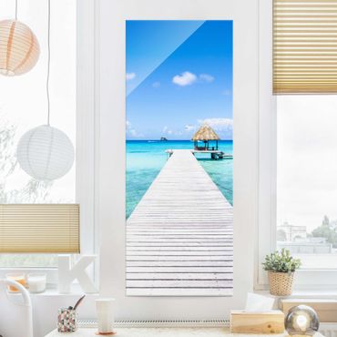 Glass print - Tropical Vacation