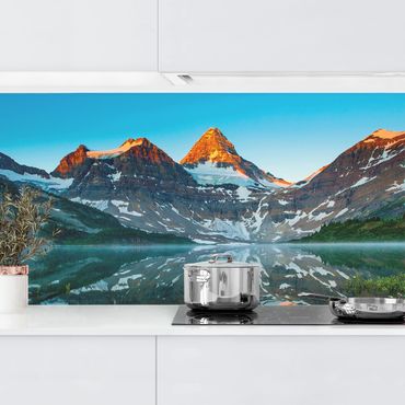 Kitchen wall cladding - Mountain Landscape At Lake Magog In Canada