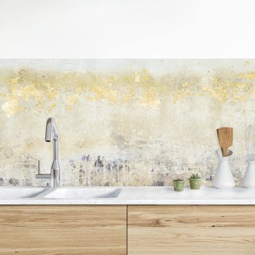 Kitchen wall cladding - Golden Colour Fields I
