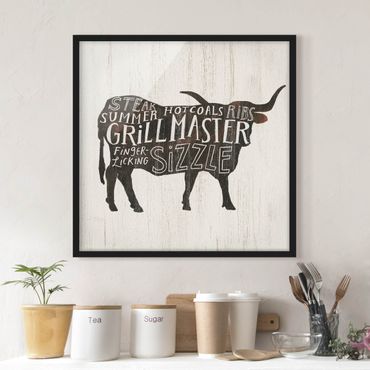Framed poster - Farm BBQ - Beef