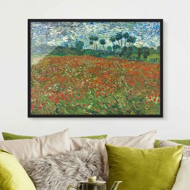 Framed poster - Vincent Van Gogh - Poppy Field