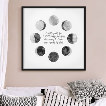Framed poster - Ode To The Moon - Love