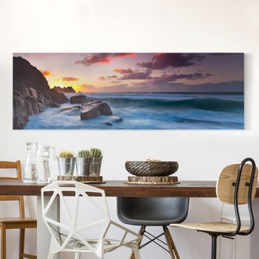 Print on canvas - By The Sea In Cornwall