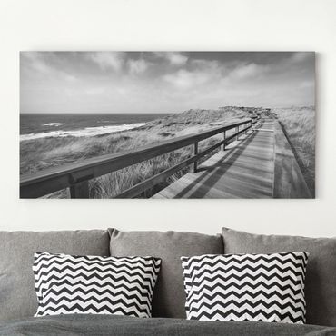 Print on canvas - Stroll At The North Sea ll