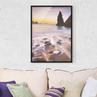 Framed poster - Spanish Beach At Sunrise