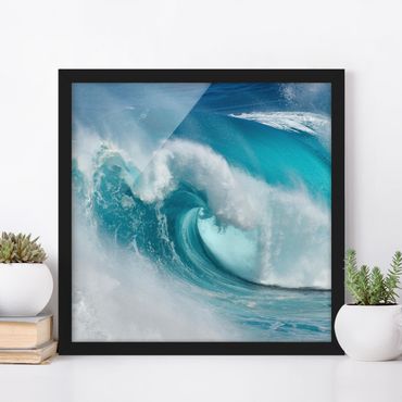Framed poster - Raging Waves