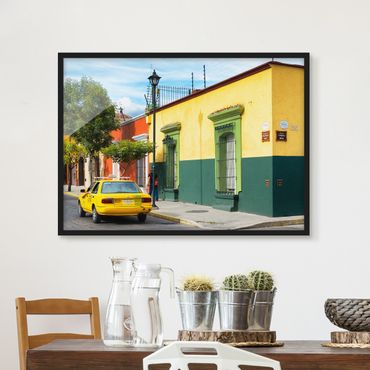 Framed poster - Colourful Mexican Street