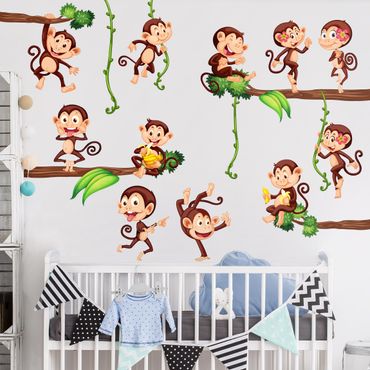 Wall sticker - Monkeys of the jungle