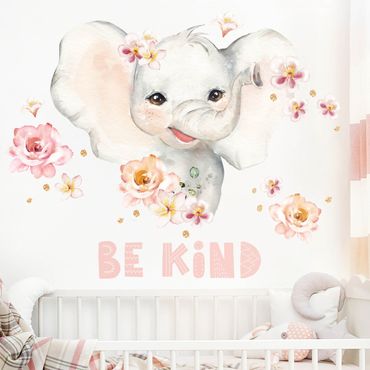 Wall sticker - Watercolor Elephant - Be child