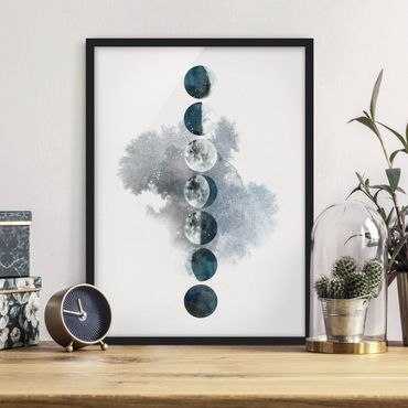 Framed poster - The Phases Of The Moon
