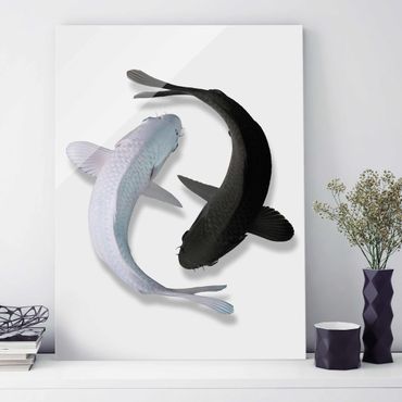 Glass print - Fish Ying Yang