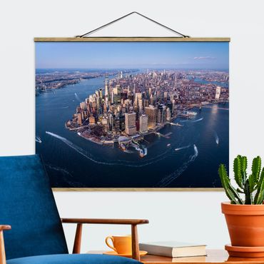Fabric print with poster hangers - Big City Life - Landscape format 4:3