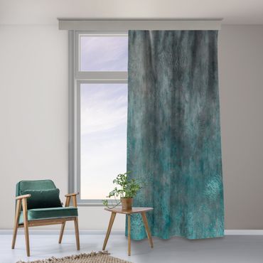 Curtain - Blue Coral Bed