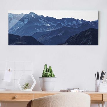 Glass print - Panoramic View Of Blue Mountains