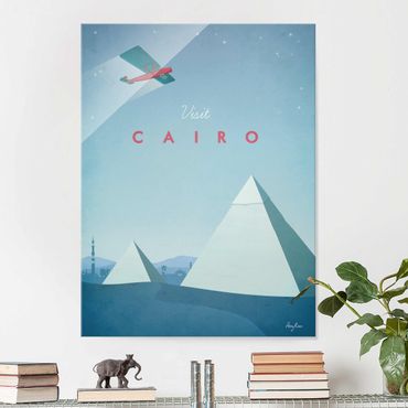 Glass print - Travel Poster - Cairo