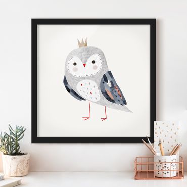 Framed poster - Crowned Owl Light