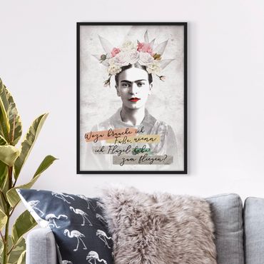 Framed poster - Frida Kahlo - A quote